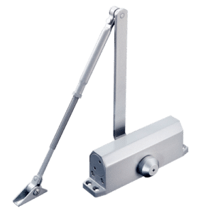 Cierrapuertas - Para apertura izquierda o derecha - Material metálico - Puertas hasta 85 kg - Dos velocidades de cierre - 68 (Al) x 44.5 (Fo) x 206 (An) mm