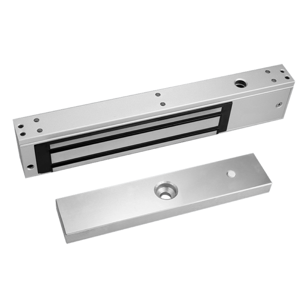 Ventosa electromágnetica - Para puerta sencilla - Fuerza de retención 500 kg - Modo de apertura Fail Safe (NC) - Montaje en superficie - Apta para exterior IP67