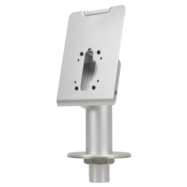 Soporte vertical para tornos - Específico para dispositivos faciales - Compatible con ZK-PROFACE-X - Orificios de conexión - 152 mm (Al) x 50 mm (An) x 90 mm (Ø) - Fabricado en aleación de aluminio