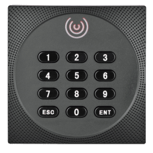 Lector de acceso - Acceso por tarjeta MF DESFire y PIN - Indicador LED y acústico - Wiegand 34/66 - Compatible con controladoras ZKTeco - Apto para exterior IP64