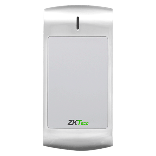 Lector de acceso metálico - Acceso por tarjeta EM/MF - Indicador LED y acústico - Wiegand 26/34 - Compatible con controladoras ZKTeco - Apto para exterior IP66 | Antivandálico IK10