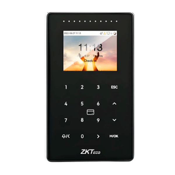 Control de acceso y presencia IP65 IK04 - Tarjeta EM/MF y PIN - 50.000 tarjetas | 200.000 registros - 2.4" TFT | TCP/IP