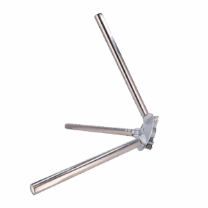 Repuesto para tornos - Específico para tornos trípode - Conjunto de brazos y dial - Compatible con ZK-TSx000-PRO - Ancho de paso 550 mm - Fabricado en acero inoxidable SUS304