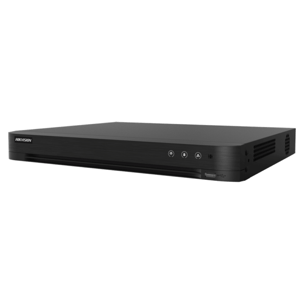 Hikvision DVR 5n1 gama CORE - 16 CH HDTVI / HDCVI / AHD / CVBS - Hasta 32 canales IP - Salida HDMI 4K y VGA - 4CH Reducción de falsas alarmas basado en AI - Admite 2 discos duros hasta 10 TB cada uno