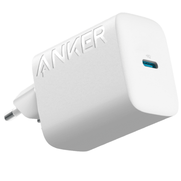 Anker - Cargador USB - Potencia 20W - Carga rápida - Salida USB-C - Color blanco