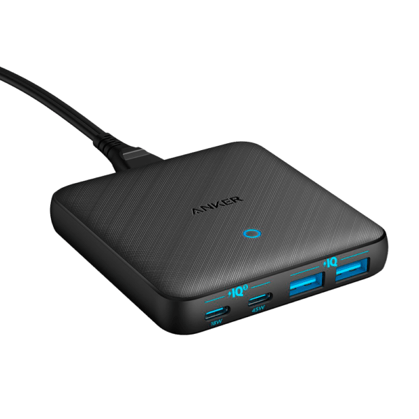 Anker - Cargador de escritorio - Carga rápida 65W - Salidas 2x USB-C