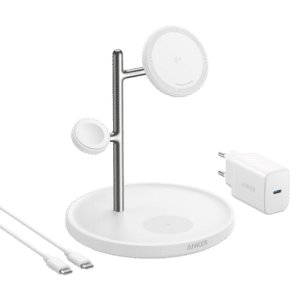 Cargador inalámbrico 3 en 1 Anker - Tecnología MagGo - Carga rápida: iPhone