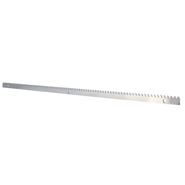 Cremallera para automatismo - Engranaje de paso M4 - Dimensiones: 1000 (An) x 30 (Al) x 10 (Fo) mm - Fabricada en acero inoxidable - Compatible con GATEOPENER-BL360ENC