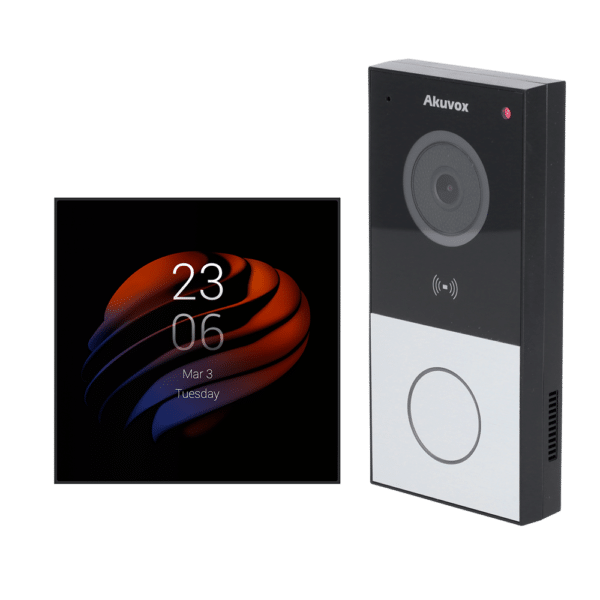 Kit de domótica y videoportero Android - IP & WiFi | Placa y monitor - Audio bidireccional | Bluetooth y ZigBee - Lector MF