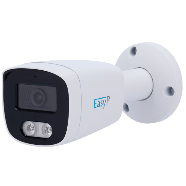 Cámara Bullet IP AI EASY-P - Resolución 4 Megapíxel (2688x1512) - Lente fija 2.8 mm | IR 25m - Compatibilidad total con Uniview y Hikvision - Soporta UMD y Motion Detect 2.0 - Impermeabilidad IP67 | PoE (IEEE802.3af) | P2P