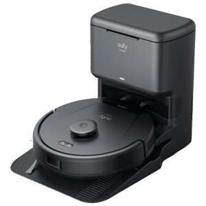 Robot aspirador y trapeador Eufy by Anker - Potencia máxima de 5000 Pa - Capacidad depósito Polvo 350 ml y agua 280 ml - Tecnología BoostIQ™️ / Navegación láser iPath - Mapas Varios Pisos - Compatible con Amazon Alexa y asistente Google