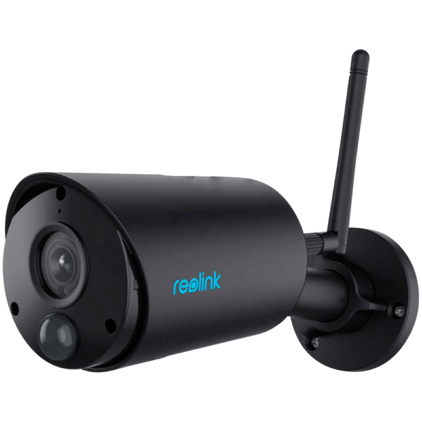 Reolink Camara WiFi a Batería - 2K / 3MP (2304 x 1296) - IR 10 m / Sirena - Deteccion PIR Humanos / Vehículos - Audio Bidireccional / Ranura MicroSD - Apta para exterior