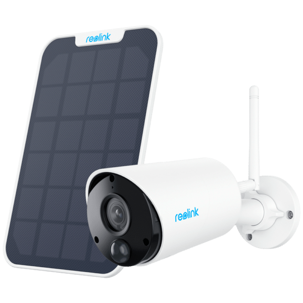 Reolink Camara WiFi a Batería con Panel Solar - 2K / 3MP (2304 x 1296) - IR 10 m / Sirena - Deteccion PIR Humanos / Vehículos - Audio Bidireccional / Ranura MicroSD - Apta para exterior