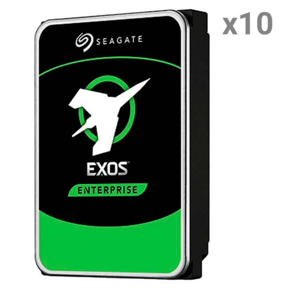 Disco duro Seagate - 10 unidades | Capacidad 8 TB cada uno - Interfaz SATA III  6 Gb/s - Modelo ST8000NM017B - Diseñado para 24/7/365 - Para servidores de gran capacidad