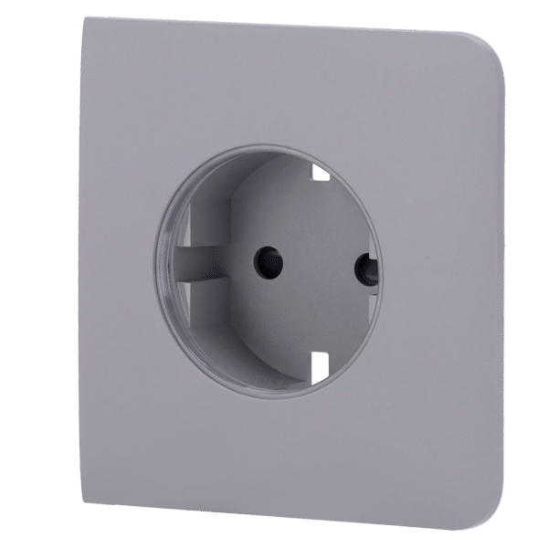 Tapa lateral para enchufe básico tipo F - Compatible con AJ-OUTLETCORE-BASIC - Protección contra polvo