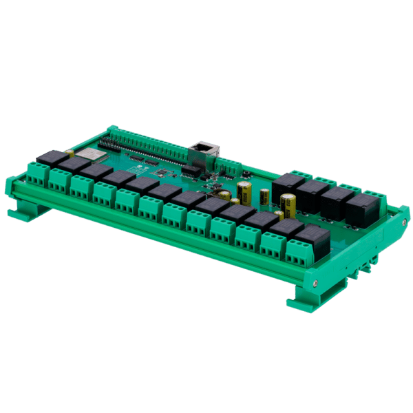 Módulo de adquisición y control de datos - 16 entradas digit. / 16 salidas de relé (NA/NC) - Protocolos: Modbus/TCP