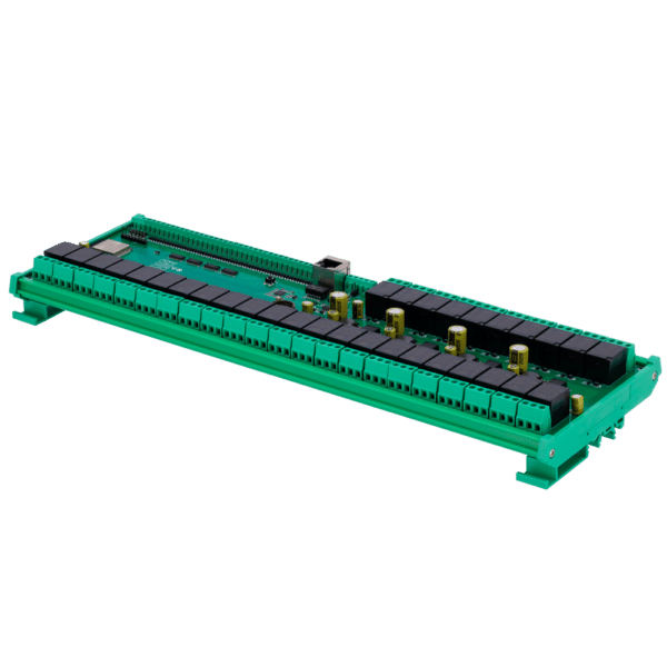 Módulo de adquisición y control de datos - 32 entradas digit. / 32 salidas de relé (NA/NC) - Protocolos: Modbus/TCP