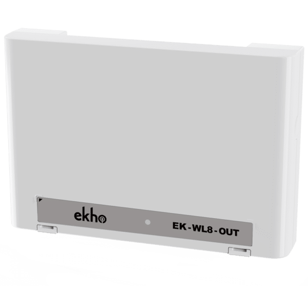 Modulo vía radio con 1 salida supervisada - Amplitud/frecuencia con optimización automática - Batería de litio estándar de bajo coste - Algoritmos inteligentes  - Incluye una entrada de monitoreo de fallas
