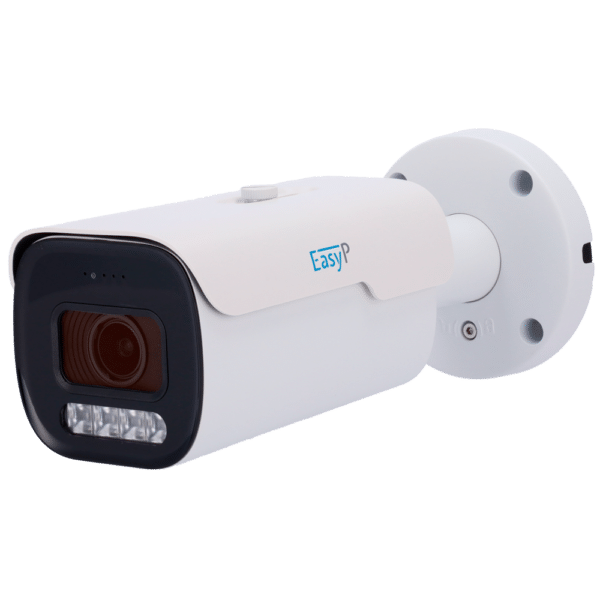 Cámara Bullet IP AI EASY-P - Resolución 4 Megapíxel (2688x1512) - Lente Motorizada 2.7~13.5 mm | IR 40m - Compatibilidad total con Uniview y Hikvision - Soporta UMD y Motion Detect 2.0 - Impermeabilidad IP67 | PoE (IEEE802.3af) | P2P