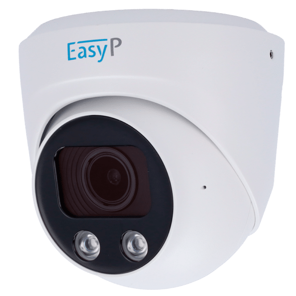 Cámara Turret IP AI EASY-P - Resolución 4 Megapíxel (2688x1512) - Lente Motorizada 2.7~13.5 mm | IR 25m - Compatibilidad total con Uniview y Hikvision - Soporta UMD y Motion Detect 2.0 - Impermeabilidad IP67 | PoE (IEEE802.3af) | P2P