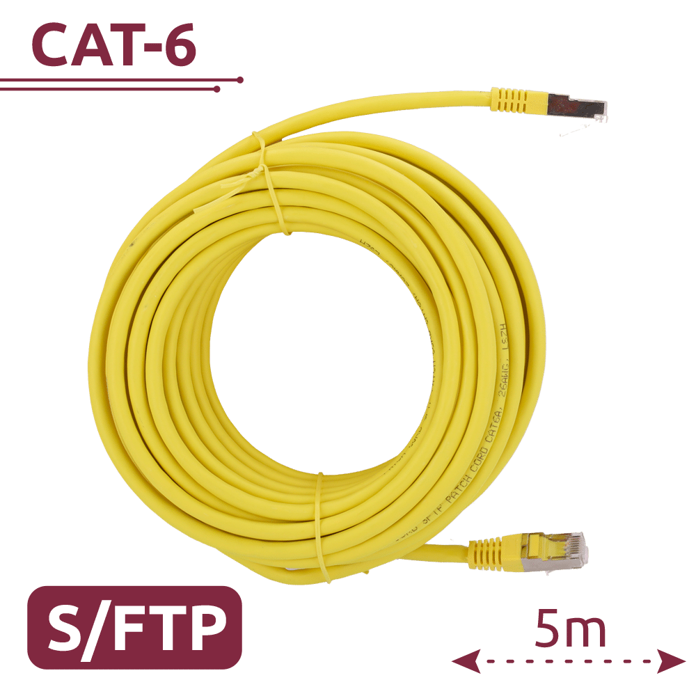 SAFIRE Cable SFTPEthernetConectores RJ45Categoría SFTP6A-H-5Y