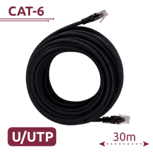 SAFIRE Cable UTPEthernetConectores RJ45Categoría UTP6-H-30BK
