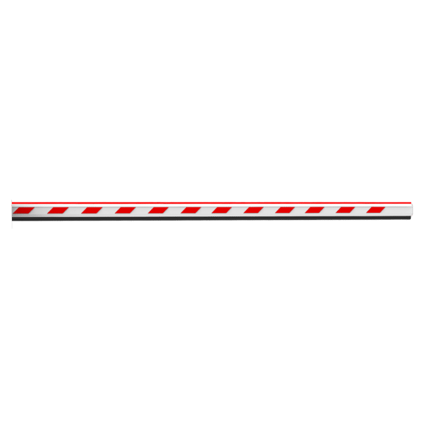 Brazo de barrera para parking - Compatible con ZK-BG1000x - Brazo recto de 3 m - Fabricado en aluminio - LEDs de estado | Tira de goma - Fácil instalación