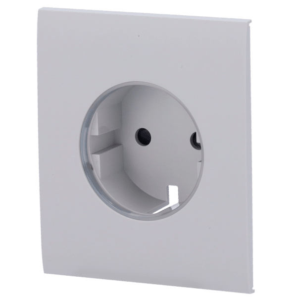 Tapa central para enchufe básico tipo F - Compatible con AJ-OUTLETCORE-BASIC - Protección contra polvo