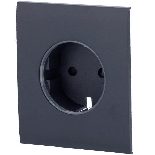 Tapa central para enchufe básico tipo F - Compatible con AJ-OUTLETCORE-BASIC - Protección contra polvo