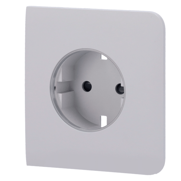 Tapa lateral para enchufe básico tipo F - Compatible con AJ-OUTLETCORE-BASIC - Protección contra polvo