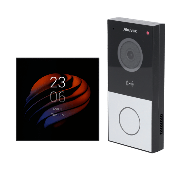 Kit de domótica y videoportero Android - IP & WiFi | Placa y monitor - Audio bidireccional | Bluetooth y ZigBee - Lector MF