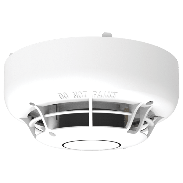 Sensor analógico de calor múltiple - LED gemelos permiten una visualización de 360° - Mecanismo de bloqueo (sensor a base) - Sensibilidad variable - LPCB y VdS aprobados para las clases A1