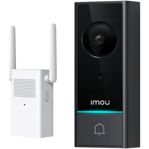 Doorbell WiFi a bateria Imou 5 Megapixel 2K - Batería 6200 mAh - Lente 2.0 mm / IR 5m - Detección de humanos por PIR - Audio Bidireccional / Chime - App Imou Life