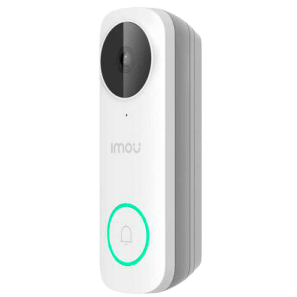 Doorbell WiFi a bateria Imou 5 Megapixel 3K - Alimentación AC / DC - Lente 2.0 mm / IR 5m - Detección de humanos por PIR - Audio Bidireccional / Chime - App Imou Life