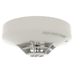 Detector de calor convencional combinado 60 grad - LED gemelos permiten una visualización de 360° - Mecanismo de bloqueo (sensor a base) - LPCB y VdS aprobados para las clases A1