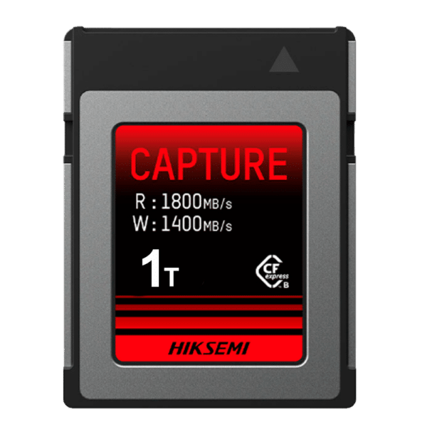 Tarjeta de memoria Hikvision - CFExpress Tipo B | Capacidad 1 TB - Alta velocidad escritura 1400 MB/s - Hasta 3.000 ciclos de escritura - Conector PCIe Gen 3 x 2 - Ideal para vídeo e imágenes en 8K