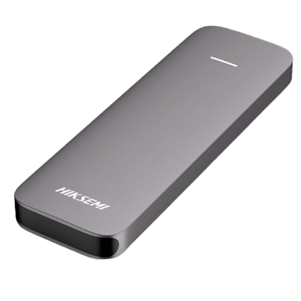 Mini disco duro SSD portátil Hikvision  - Capacidad 1 TB - Interfaz USB 3.2 Gen2 Tipo C  - Velocidad de escritura hasta 1030 MB/s - Vida útil de larga duración - Carcasa de aleación de aluminio