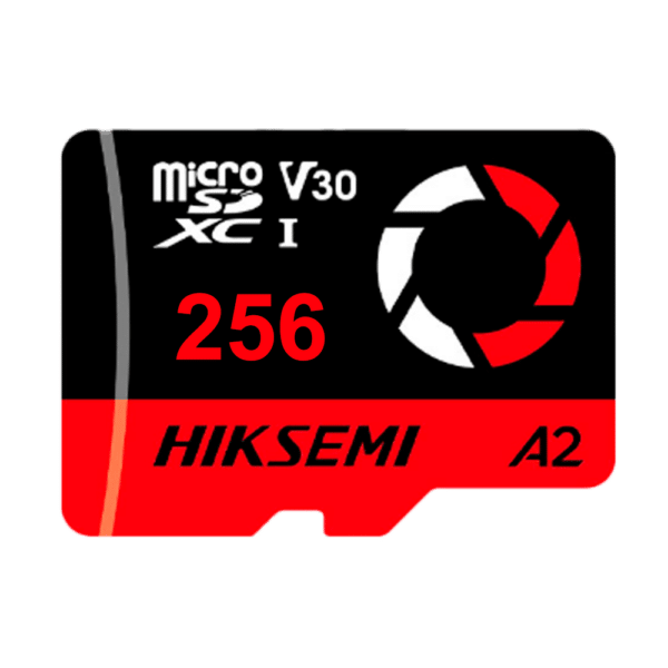 Tarjeta de memoria Hikvision - microSD | Capacidad 256 GB - Clase 10  | Velocidad escritura 150 MB/s - Hasta 3.000 ciclos de escritura - Formato exFAT - Ideal para vídeo e imágenes en 4K
