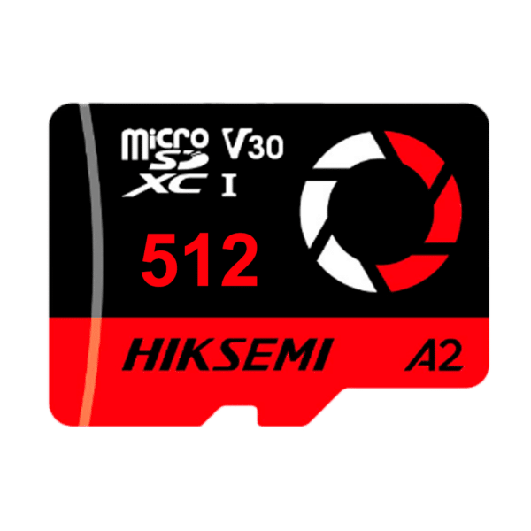 Tarjeta de memoria Hikvision - microSD | Capacidad 512 GB - Clase 10  | Velocidad escritura 150 MB/s - Hasta 3.000 ciclos de escritura - Formato exFAT - Ideal para vídeo e imágenes en 4K