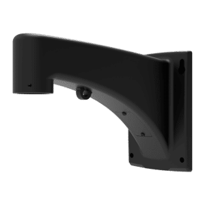 Soporte de pared - Para domos motorizados - Apto para uso en exterior - Color Negro - Pasador de cables