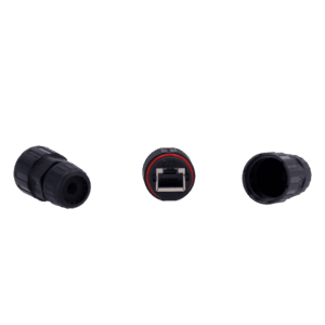 Cctv & Alarmas Conector con Racor CON-RJ45-GLAND-W-BLACK