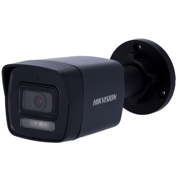 Cámara Bullet IP Hikvision gama Value - Resolución 4 MP - Lente 2.8 mm - Luz híbrida 30 m | WDR 120 dB - Detección de movimiento 2.0 - Micrófono integrado | PoE | IP67