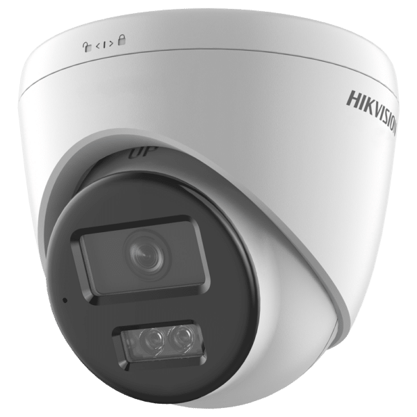 Cámara Turret IP Hikvision gama Value - Resolución 4 MP - Lente 4 mm - Luz híbrida 20 m - Detección de movimiento 2.0 - PoE | IP67 | Micrófono integrado | DWDR