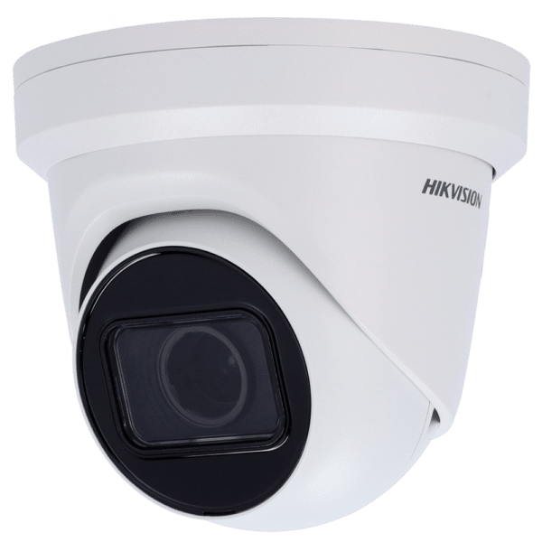Hikvision - Cámara Turret IP gama PRO - Resolución 8 Megapíxel (3840x2160) - Lente varifocal motorizada 2.8~12 mm | PoE - IR alcance 40 m | Detección de movimiento 2.0 - AcuSense | Face Detection | Alarmas | Audio