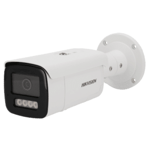 Hikvision - Cámara IP gama PRO - Resolución 4 MPx | PoE | Alarmas | ColorVu - 2.8 mm | Micrófono | Sirena y flash disuasorios - Luz híbrida 60 m | Detección de movimiento 2.0 - AcuSense | Reconocimiento facial | IP67 | Audio