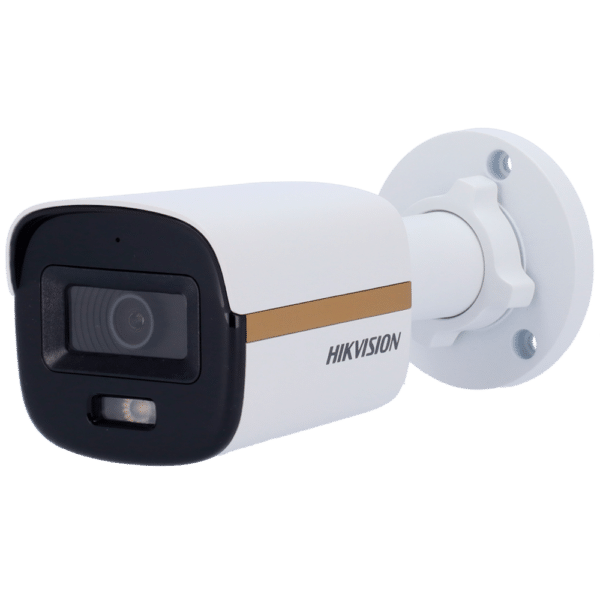 Hikvision - Cámara Bullet 4en1 Gama PRO - Resolución 2 Mpx (1920x1080) - Lente 2.8 mm | Luz híbrida alcance 20 m - ColorVu: imagen a color 24 horas - Impermeable IP67 | Micrófono integrado