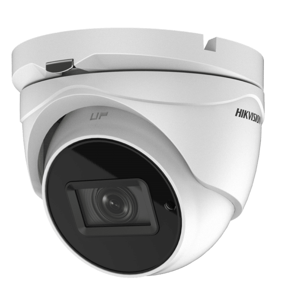 Hikvision - Cámara Domo 4en1 Gama PRO - Resolución 5 Megapíxel (2560x1944) - Lente varifocal motorizada 2.7~13.5 mm Autofocus - Smart IR Alcance 60 m | Ultra Low Light - Impermeable IP67