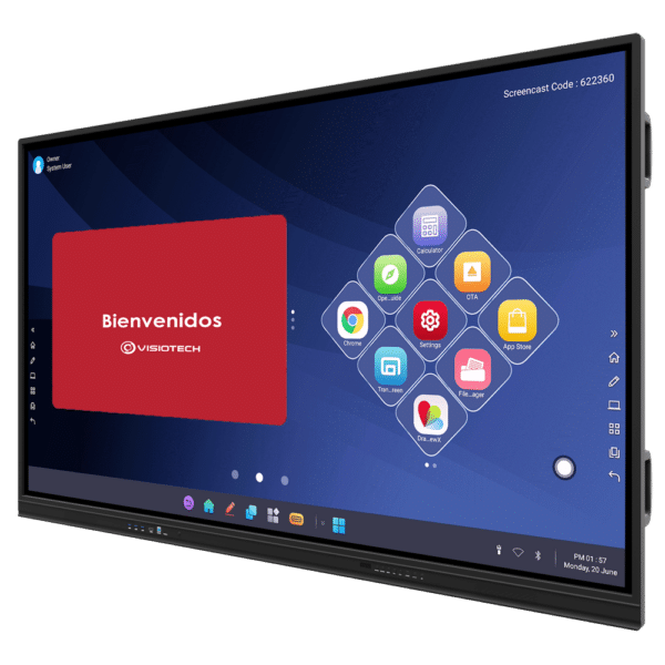 Pantalla interactiva IBOARD 75'' 4K - Resolución 3840x2160 - Entradas HDMI
