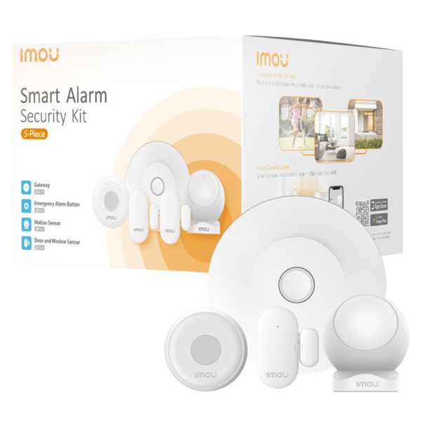 Imou kit de alarma domótico Inalámbrico - Concentrador de Alarma domótica - Zigbee 3.0 / WiFi 2.4 GHz - Gestiona desde la App - Hasta 32 DIspositivos - Apta para interior