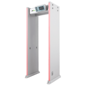 Arco detector de métales ZKTeco - Sensor de termopila IR - Detección de fiebre - Medida de temperatura corporal a 15cm - 33 zonas de detección de metal - Alta Precisión ±0.5ºC